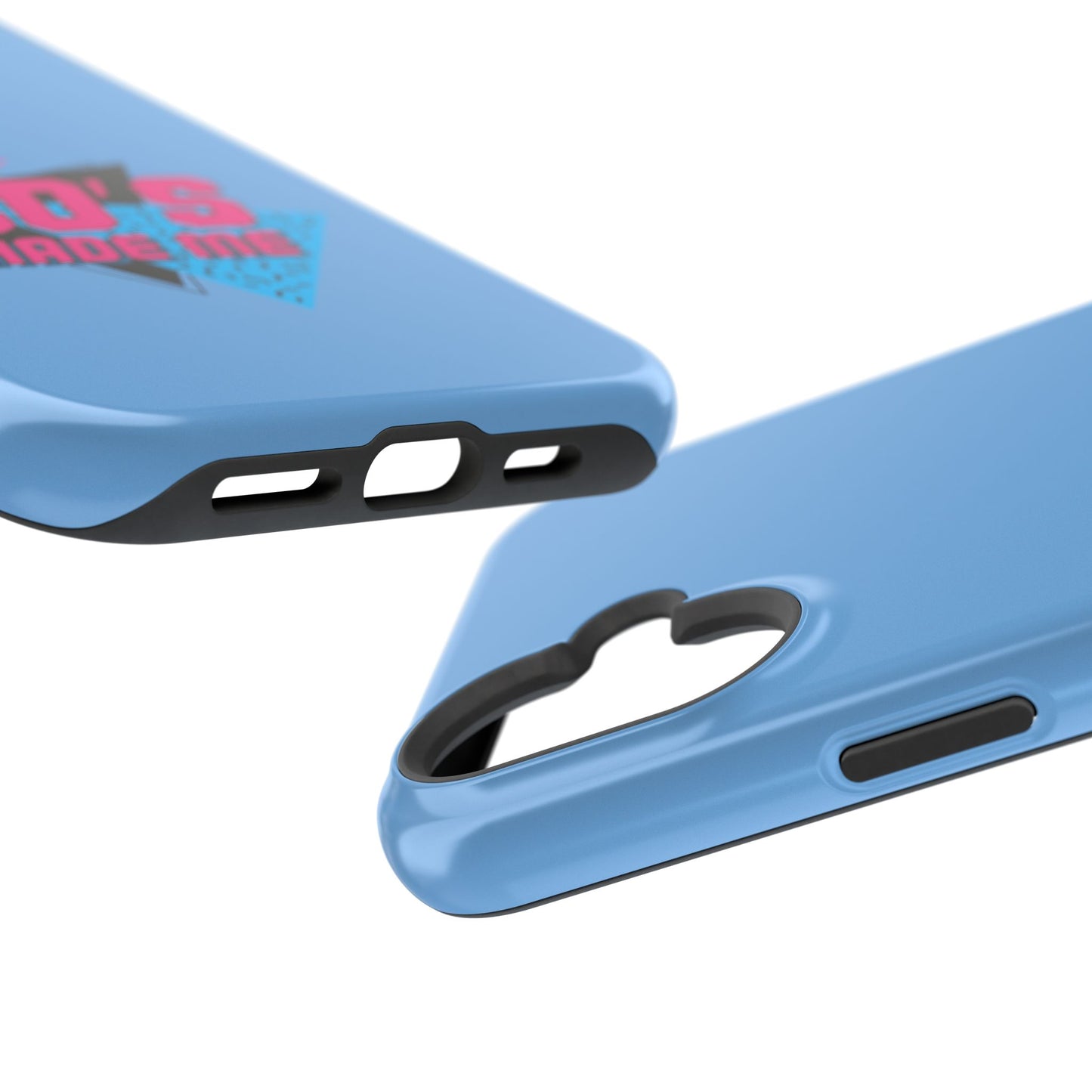 Retro 80's Phone Case, Impact-Resistant Cell Cover, Vintage Style Accessory,