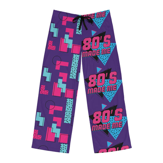 Retro 80's Men's Pajama Pants – Fun Geometric Design