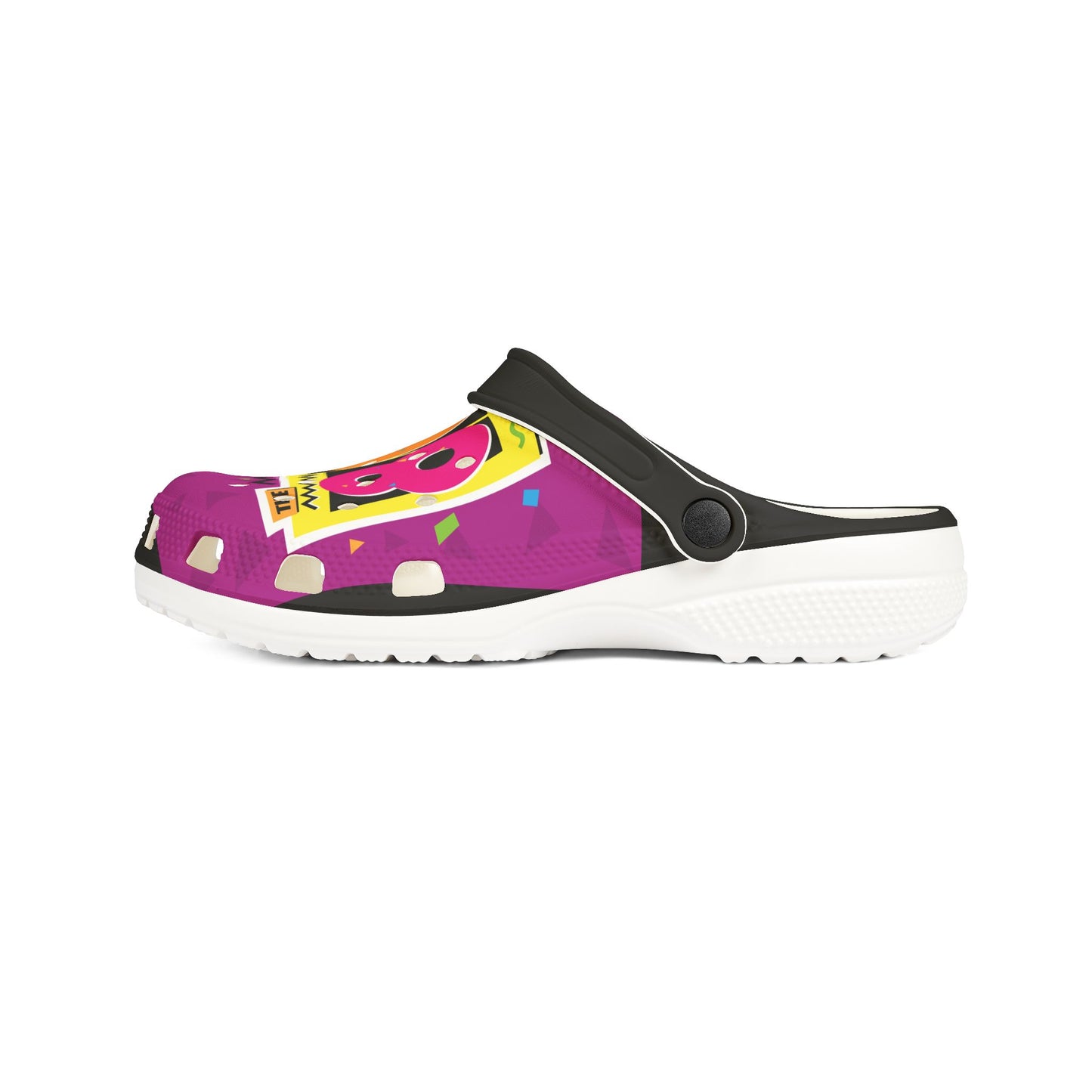 Retro 80s Pattern EVA Foam Shoes