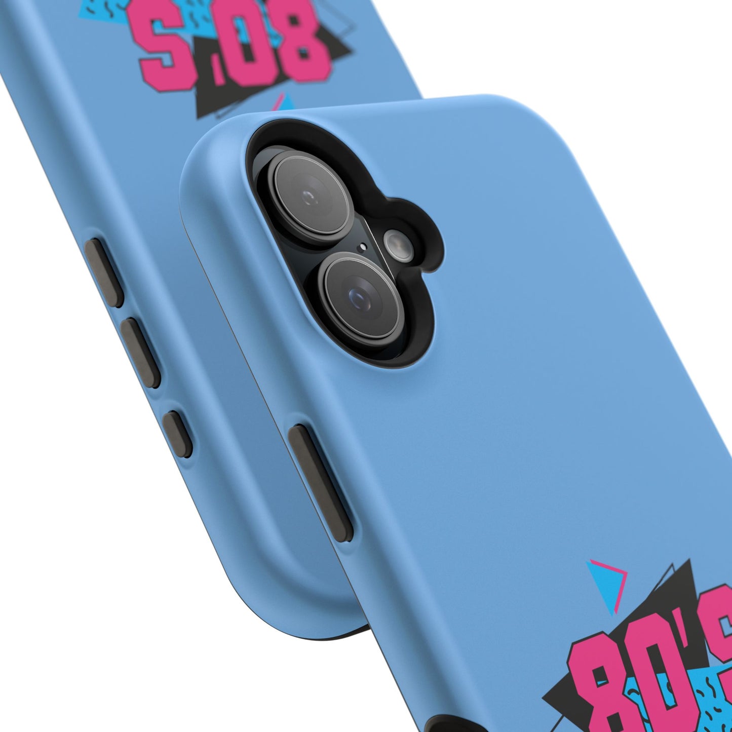 Retro 80's Phone Case, Impact-Resistant Cell Cover, Vintage Style Accessory,