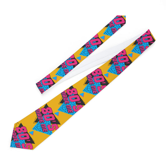 Retro 80's Necktie - Bold Colorful Design for Nostalgic Style
