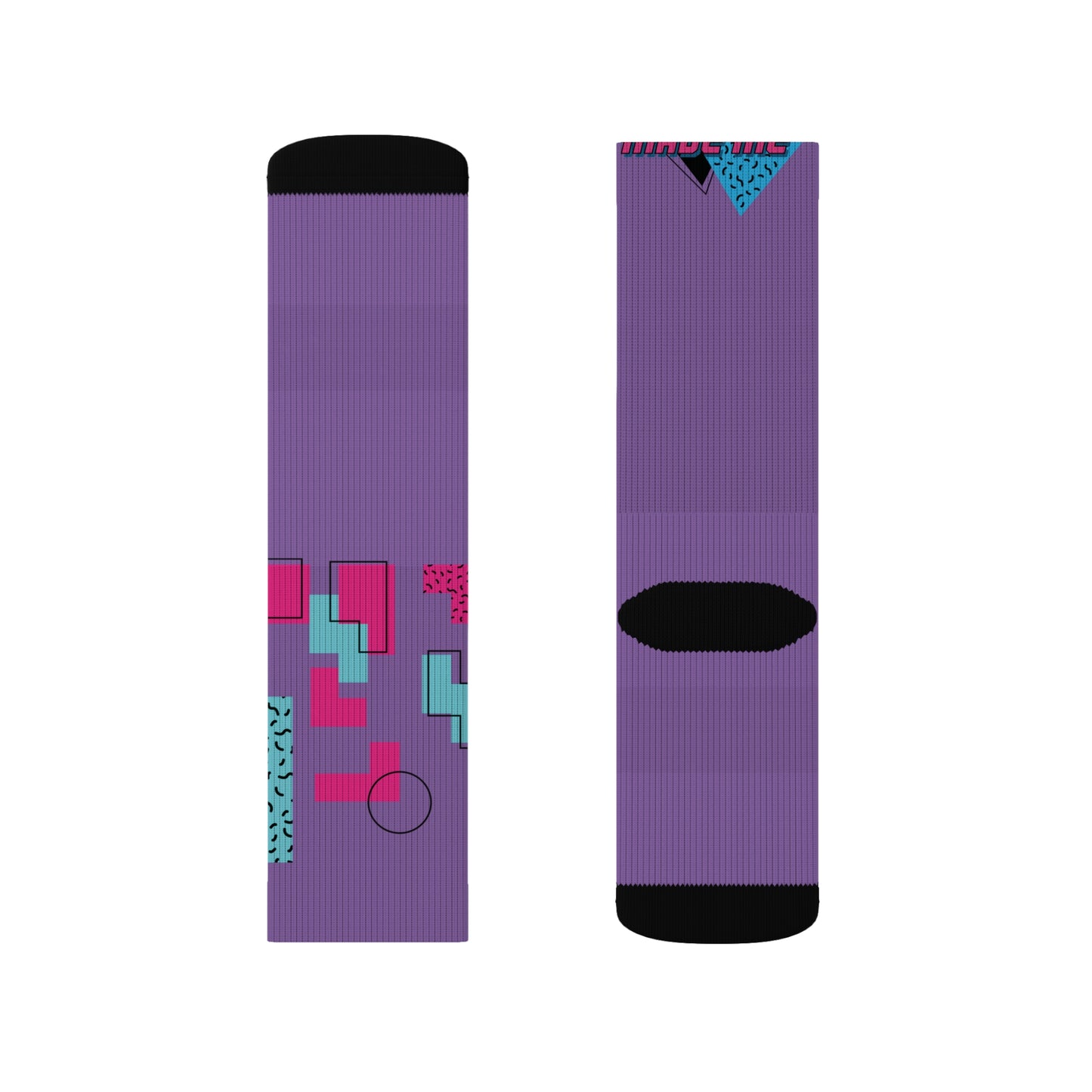 80's Retro Sublimation Socks - Fun and Funky Apparel for Nostalgic Vibes
