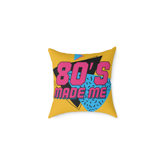 80's Retro Square Pillow - Made Me Design for Nostalgic Home Decor