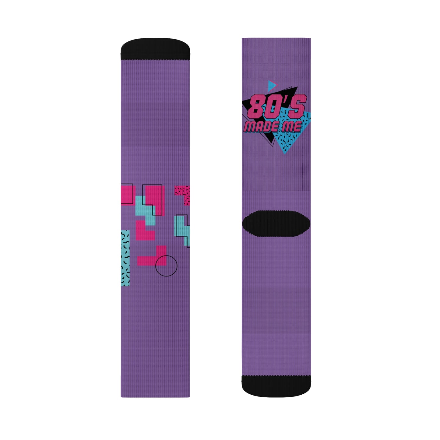 80's Retro Sublimation Socks - Fun and Funky Apparel for Nostalgic Vibes