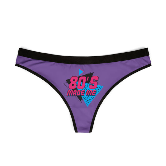 Retro 80's Women's Thongs - Fun and Comfortable AOP Undergarments