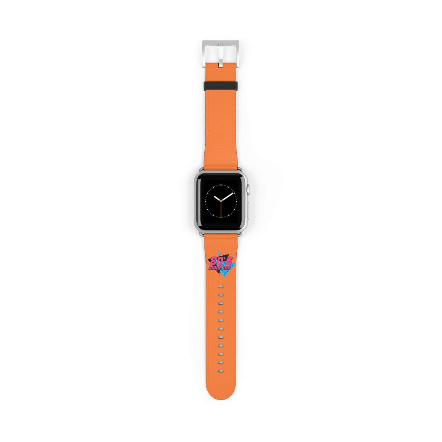 Retro 80s Watch Band - Vibrant Orange Design for Style Enthusiasts