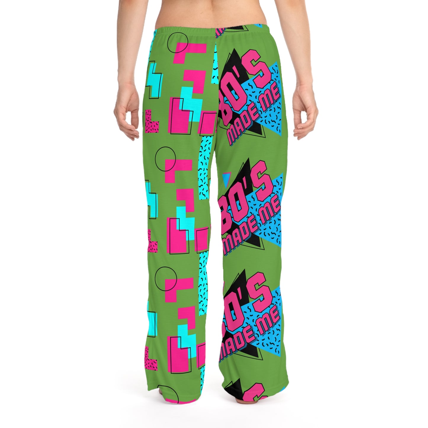 Retro 80's Women's Pajama Pants - Colorful AOP Sleepwear