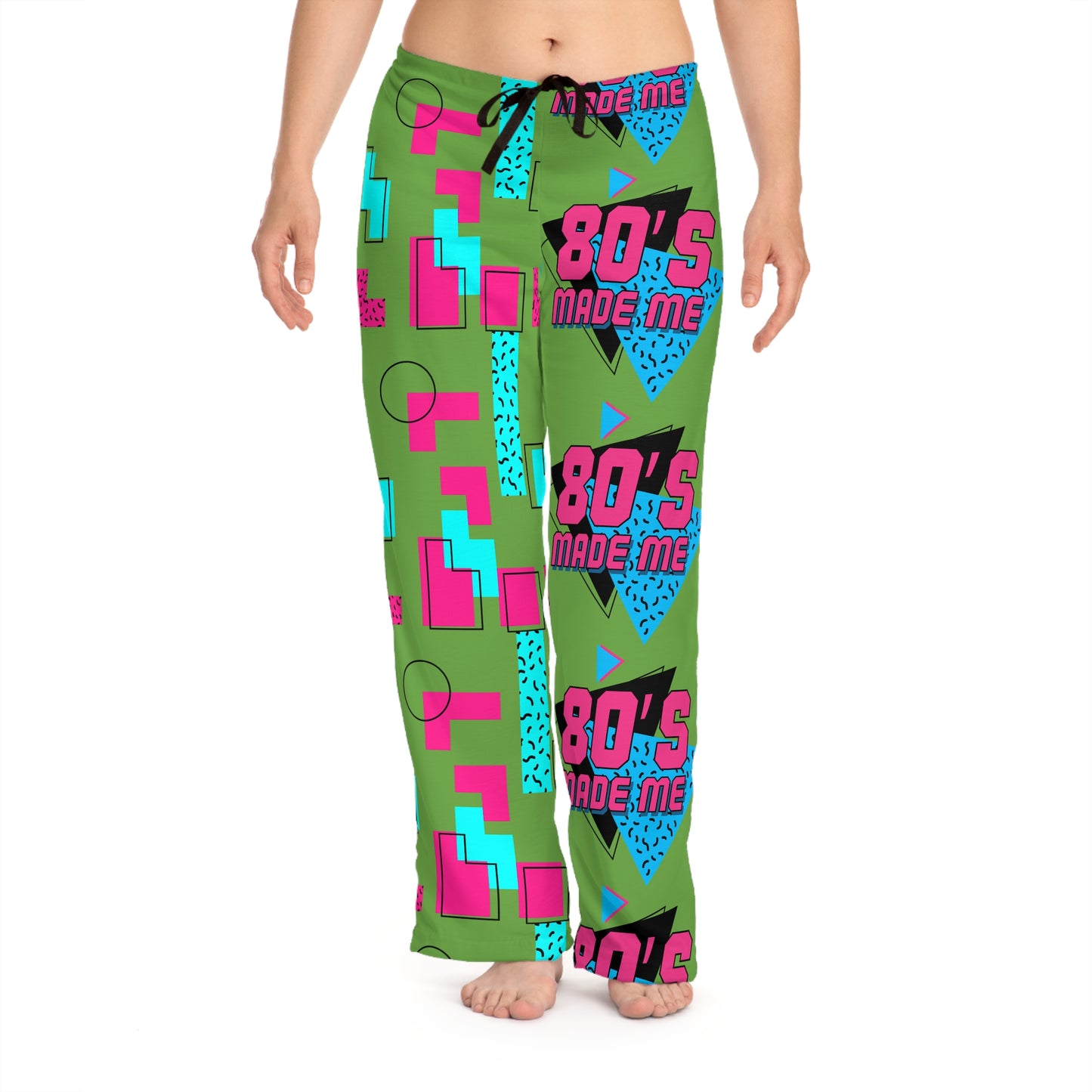 Retro 80's Women's Pajama Pants - Colorful AOP Sleepwear