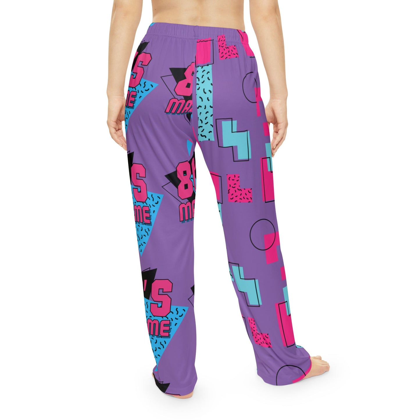 Retro 80s Women's Pajama Pants - Fun and Funky Loungewear for Nostalgia Lovers