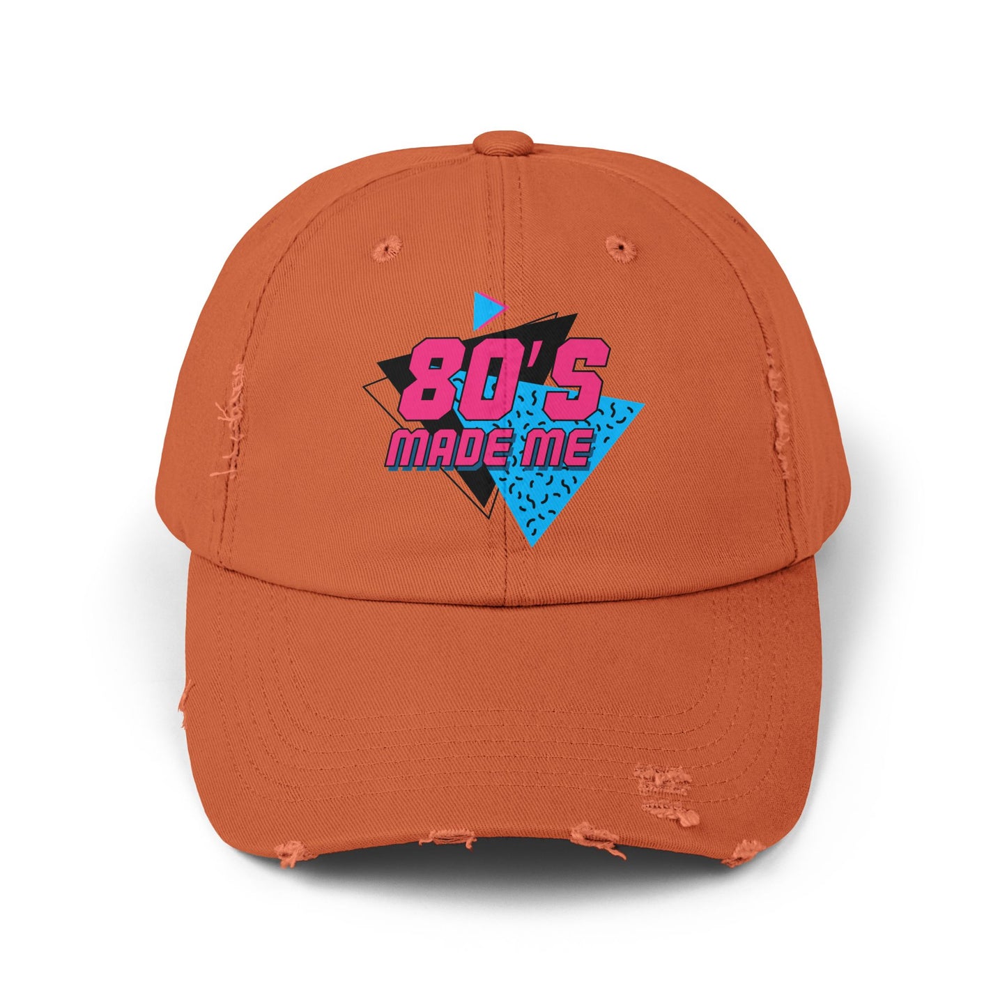 Retro 80's Distressed Cap - Vintage Style Hat for Nostalgic Vibes