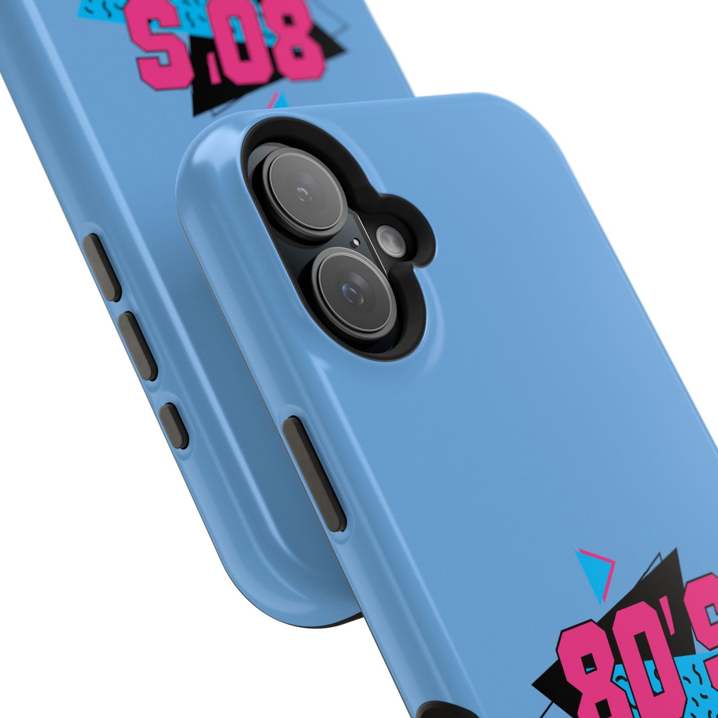 Retro 80's Phone Case, Impact-Resistant Cell Cover, Vintage Style Accessory,