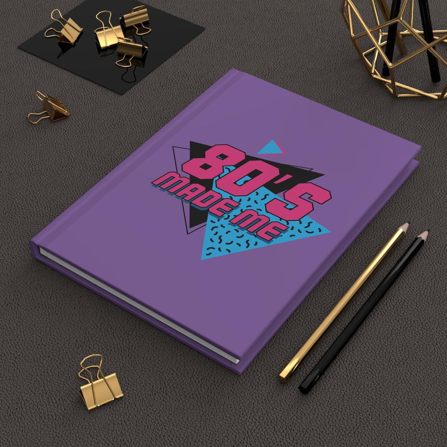 Retro 80's Hardcover Journal, Matte Finish