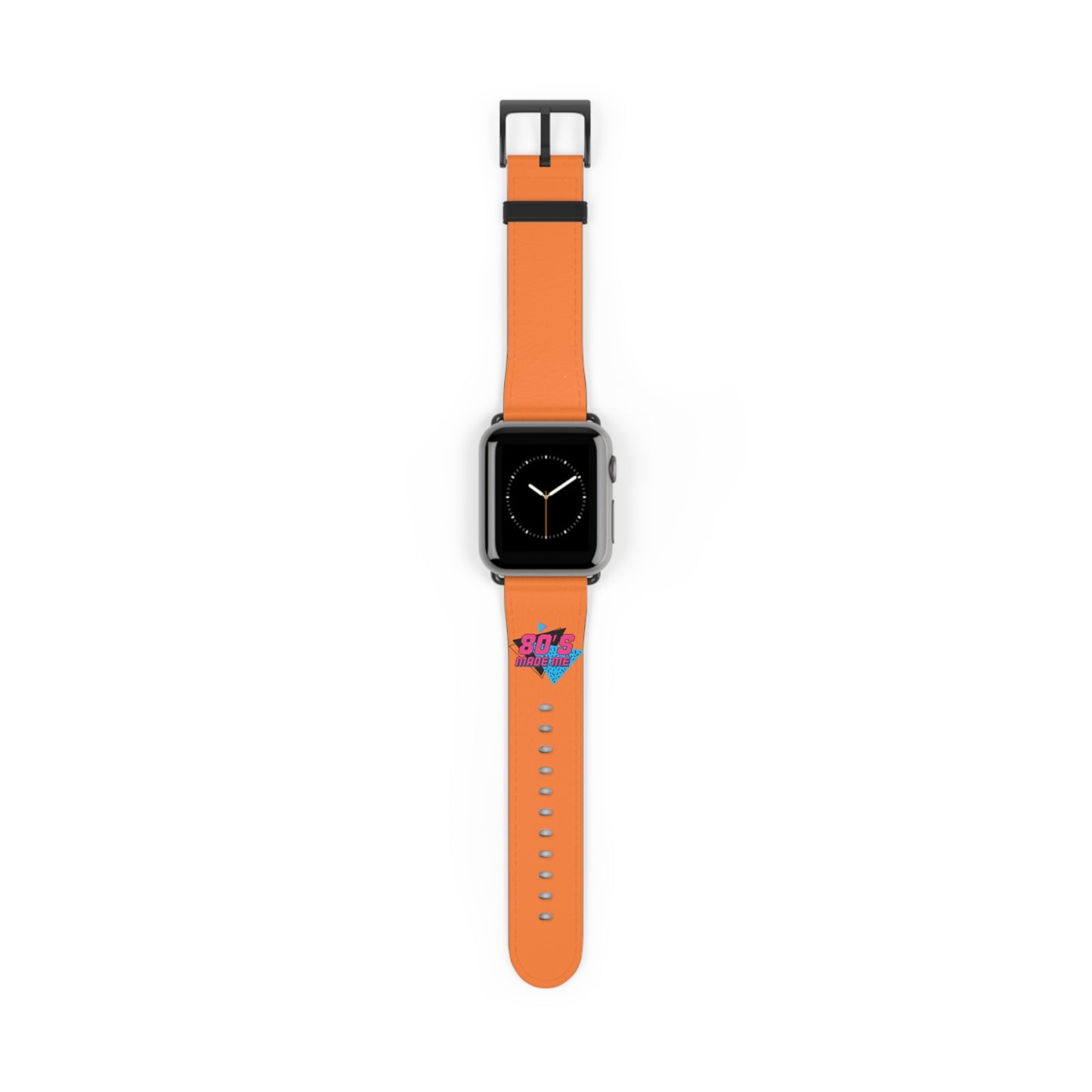 Retro 80s Watch Band - Vibrant Orange Design for Style Enthusiasts