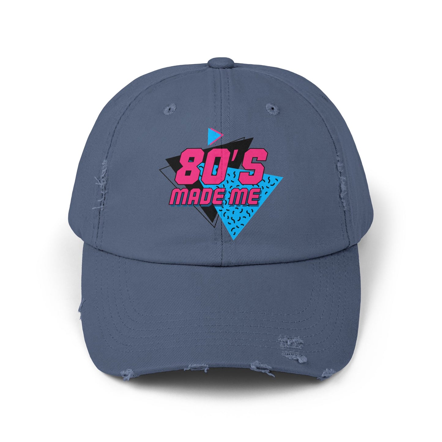 Retro 80's Distressed Cap - Vintage Style Hat for Nostalgic Vibes