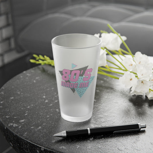 80's Nostalgia Frosted Pint Glass