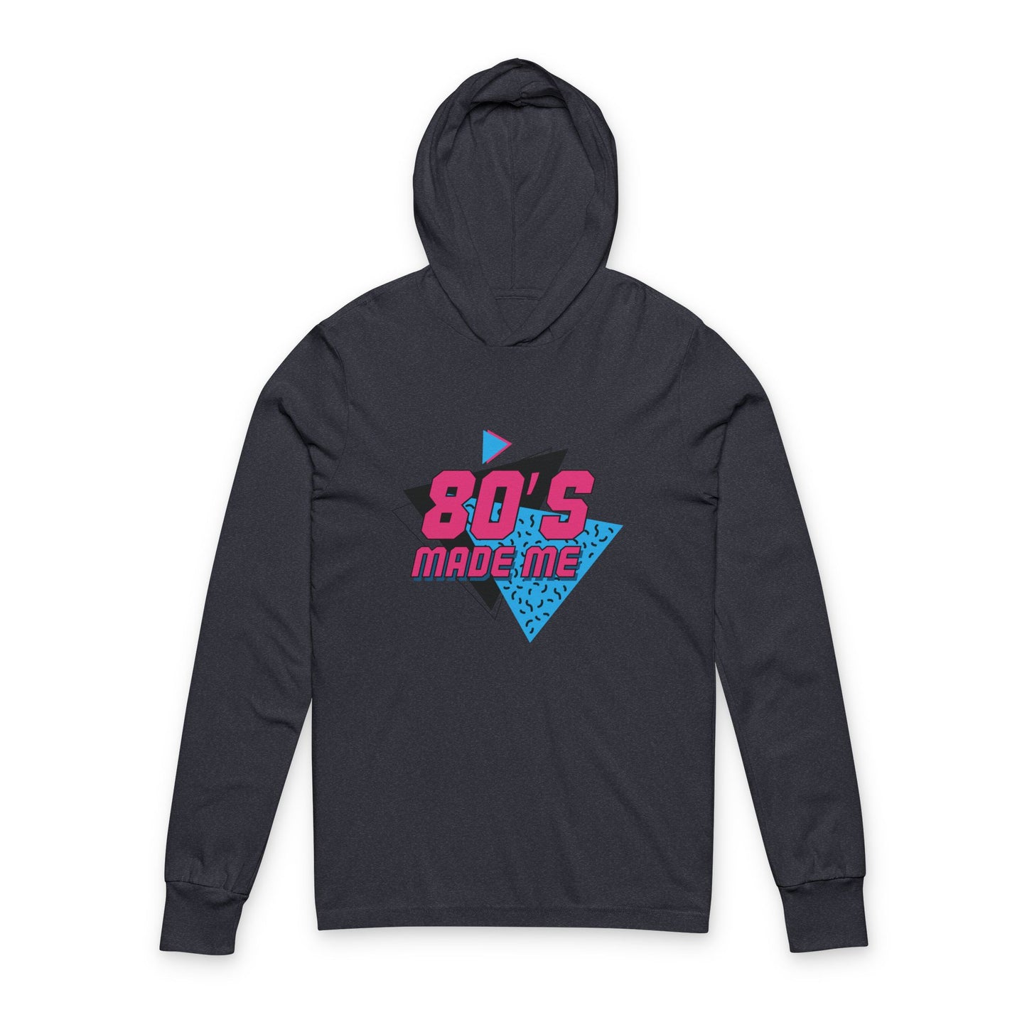 Retro 80s Unisex Hooded Long Sleeve Tee