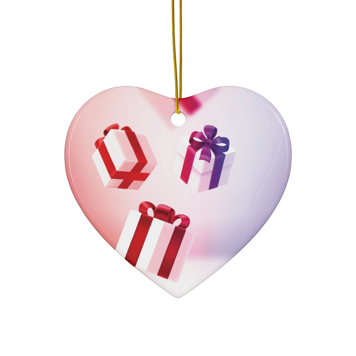 Star-Shaped Ceramic Ornament — Festive Gift Box Design Holiday Decoration