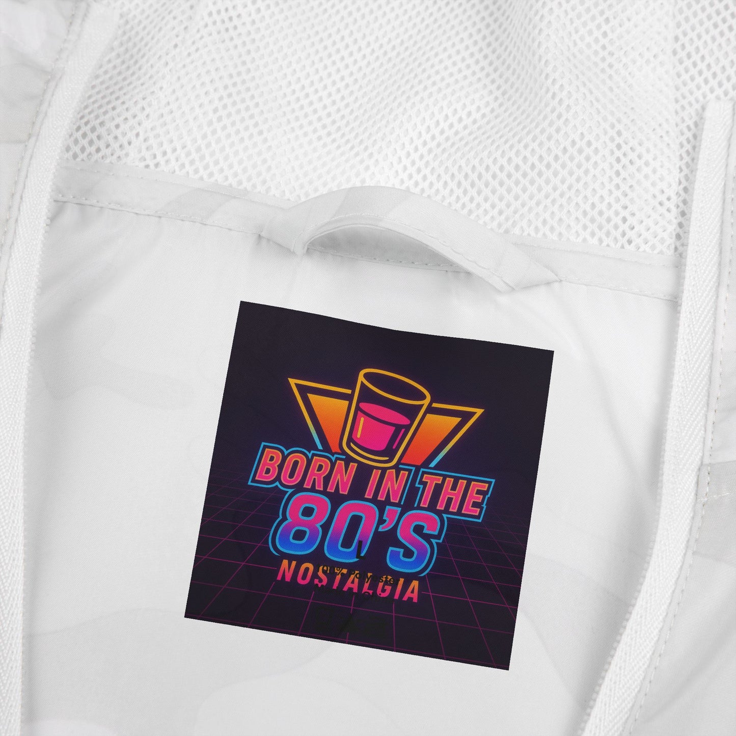 Windbreaker Jacket — 'Be Cool Stay Calm' Retro 90s Graphic