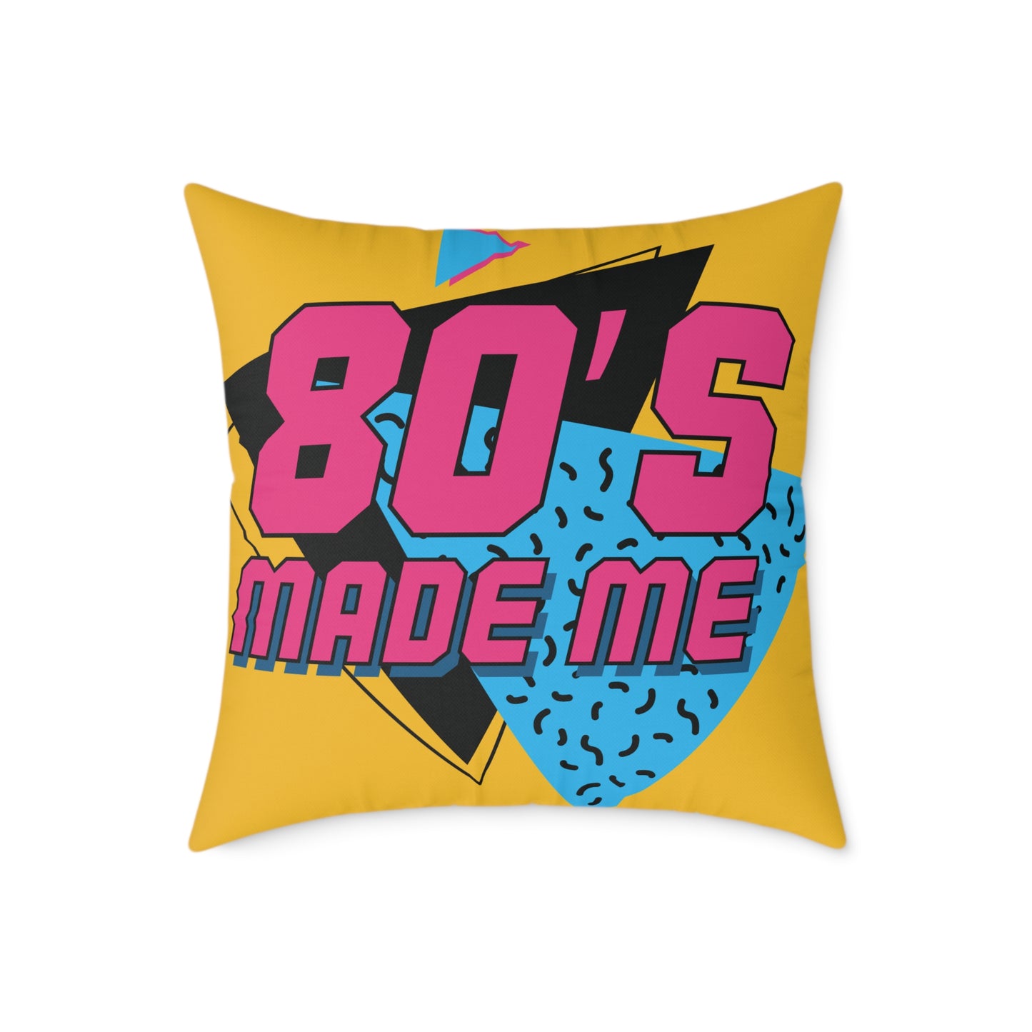 80's Retro Square Pillow - Made Me Design for Nostalgic Home Decor