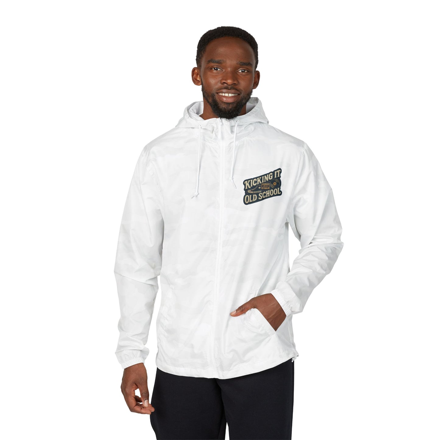 Windbreaker Jacket — 'Be Cool Stay Calm' Retro 90s Graphic