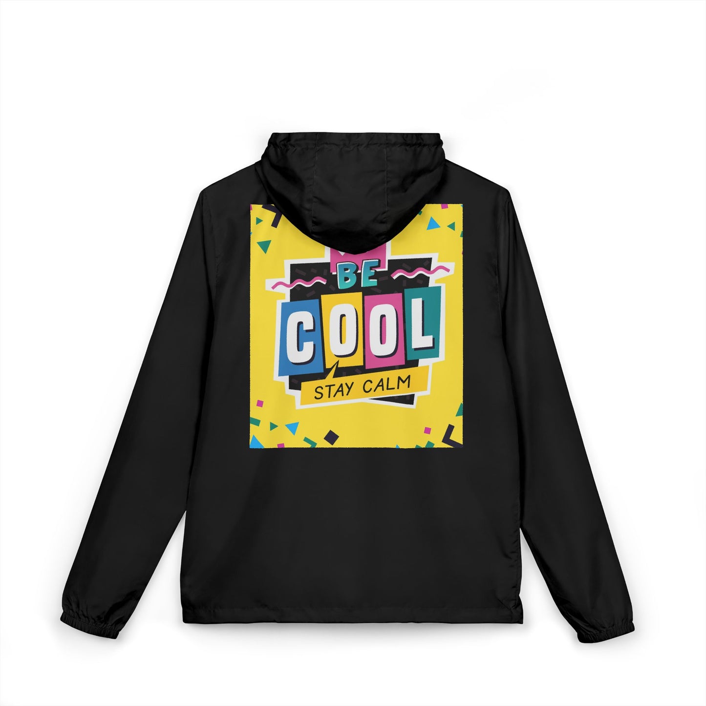 Windbreaker Jacket — 'Be Cool Stay Calm' Retro 90s Graphic