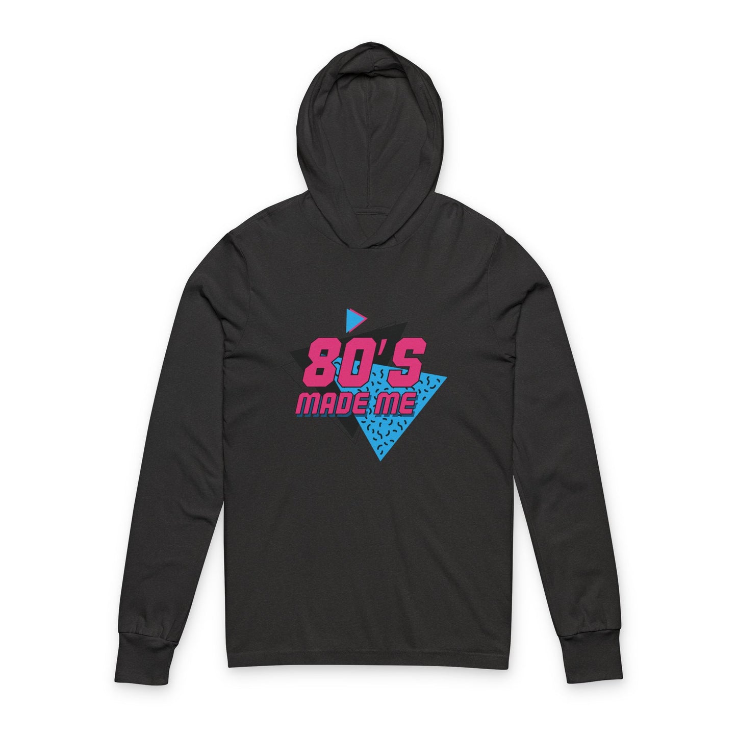 Retro 80s Unisex Hooded Long Sleeve Tee