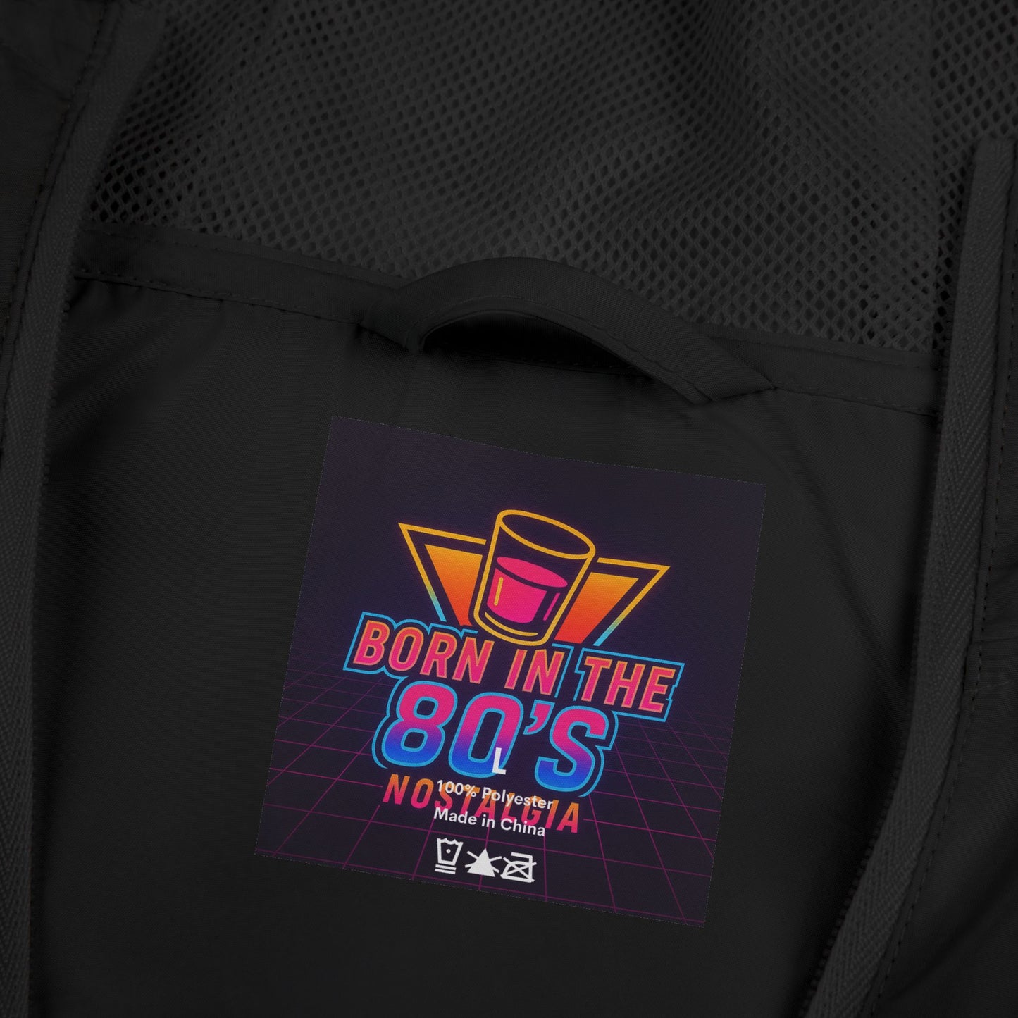 Windbreaker Jacket — 'Be Cool Stay Calm' Retro 90s Graphic