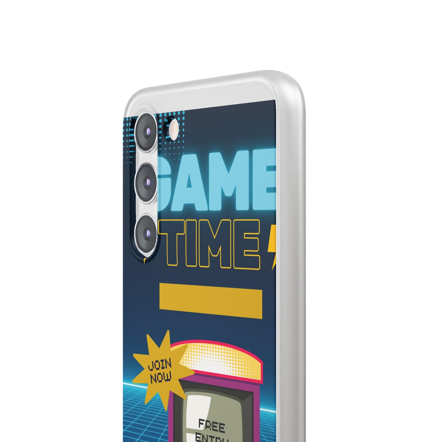 Retro Arcade Game Time Phone Case — 'Game Time' Flexi Phone Cover