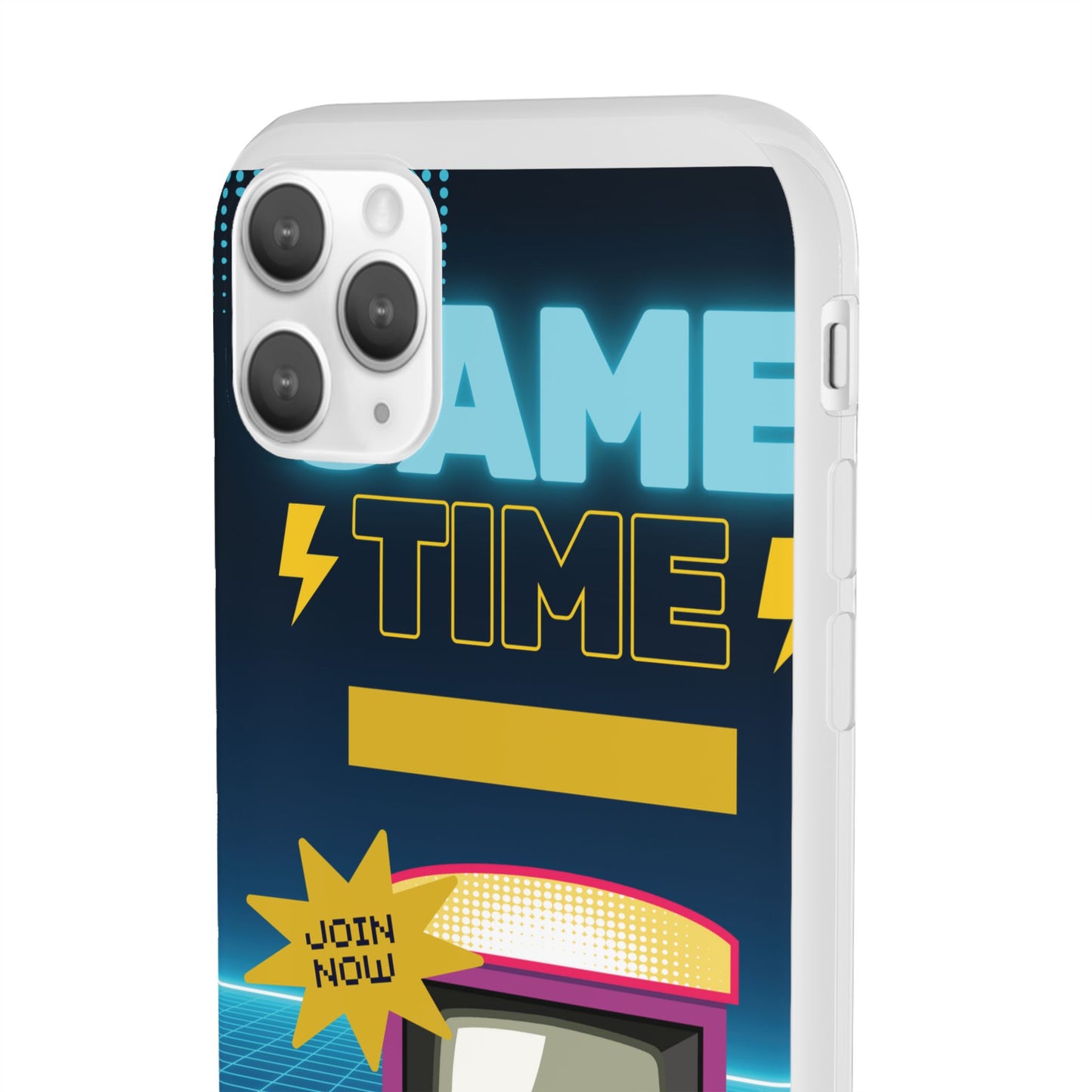 Retro Arcade Game Time Phone Case — 'Game Time' Flexi Phone Cover