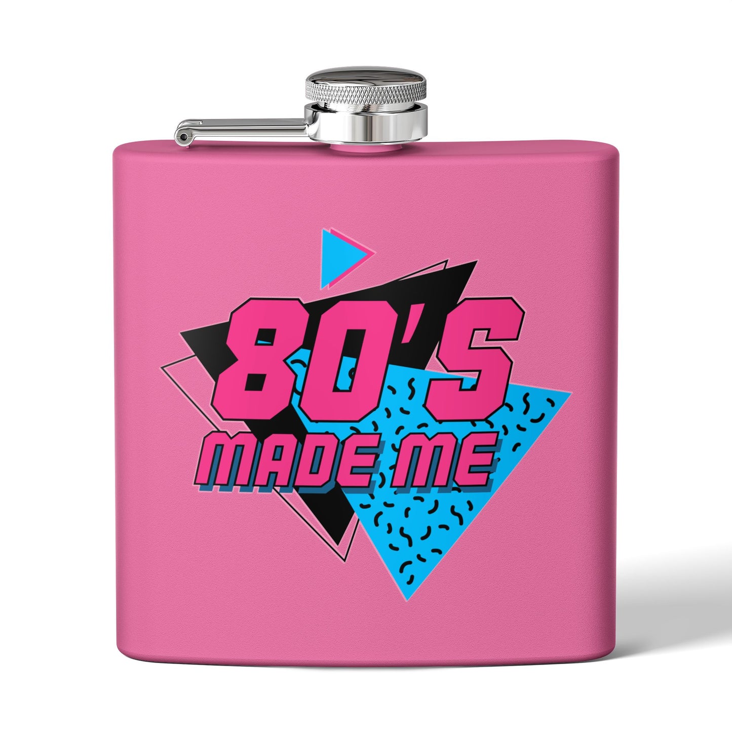 Retro 80's Flask - 6oz Stainless Steel Drinkware