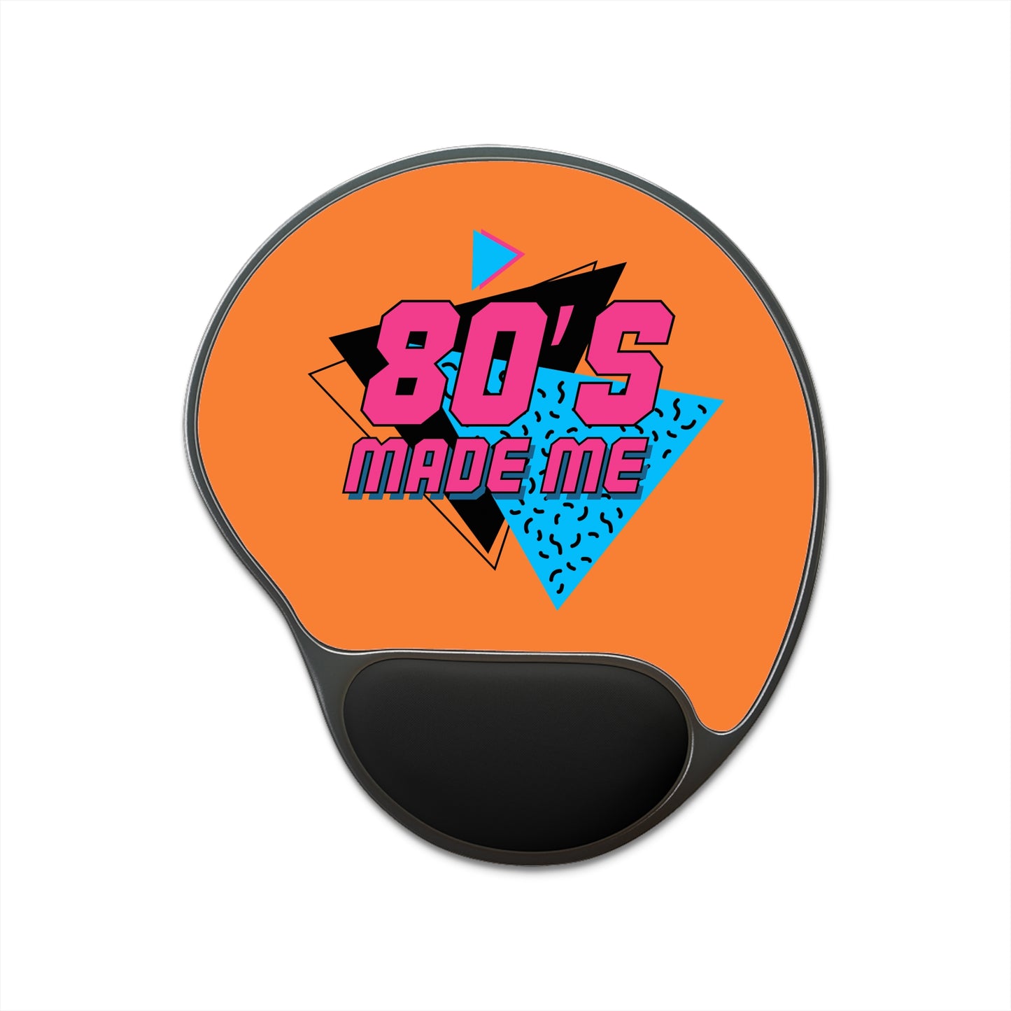 Retro 80's Mouse Pad with Wrist Rest - Perfect for Nostalgic Gamers and Office Enthusiasts