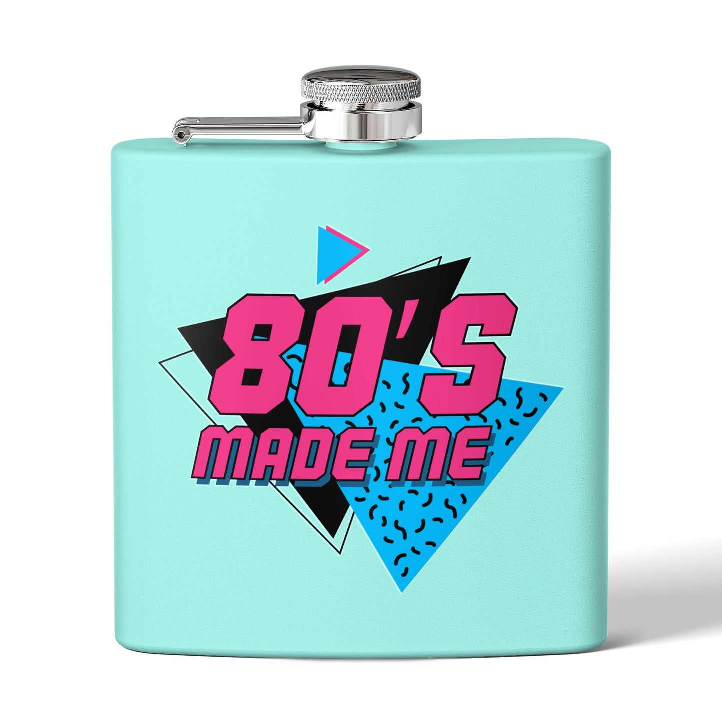 Retro 80's Flask - 6oz Stainless Steel Drinkware
