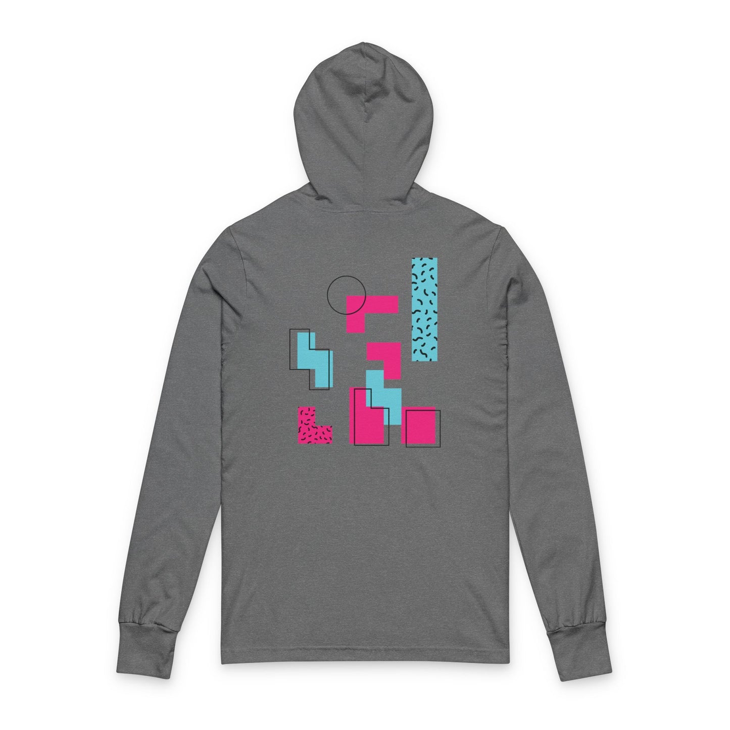 Retro 80s Unisex Hooded Long Sleeve Tee