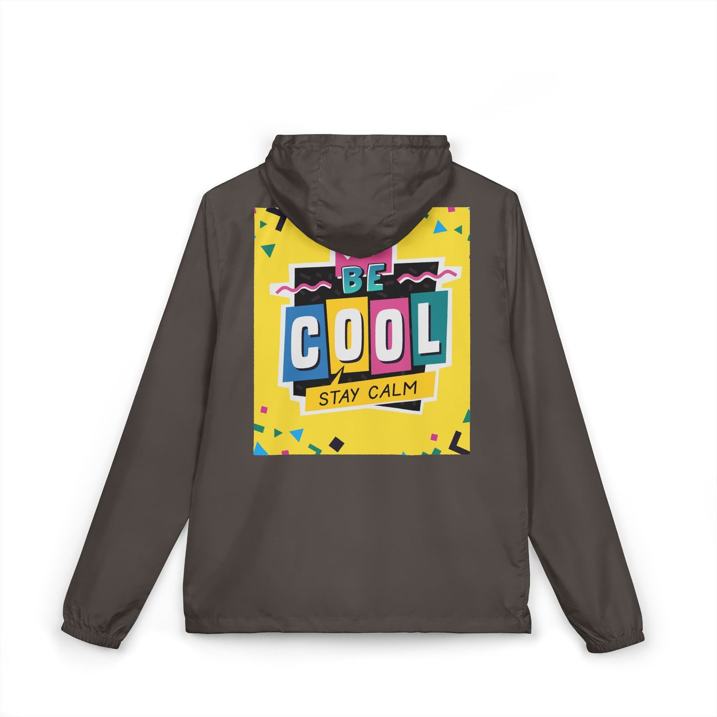 Windbreaker Jacket — 'Be Cool Stay Calm' Retro 90s Graphic