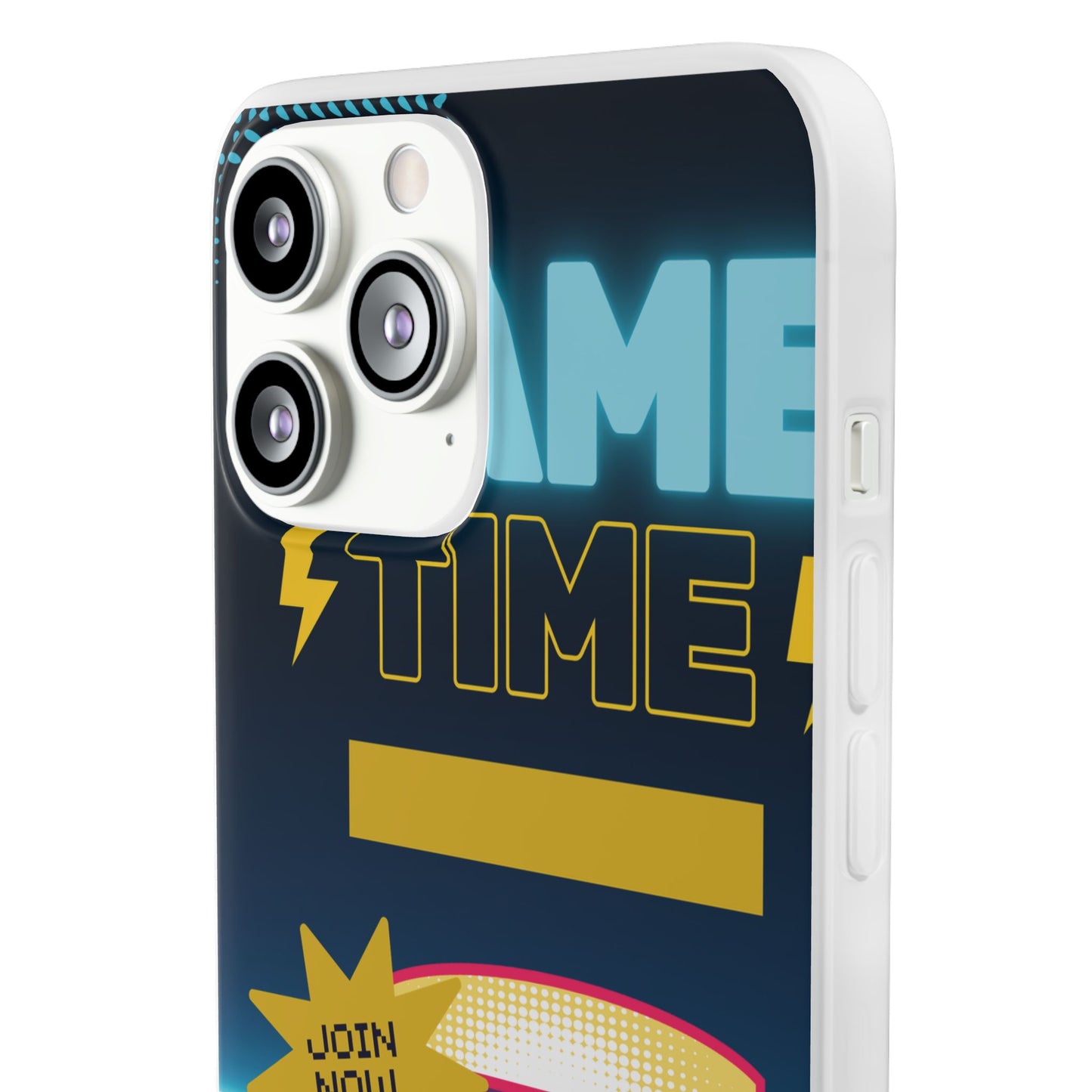 Retro Arcade Game Time Phone Case — 'Game Time' Flexi Phone Cover