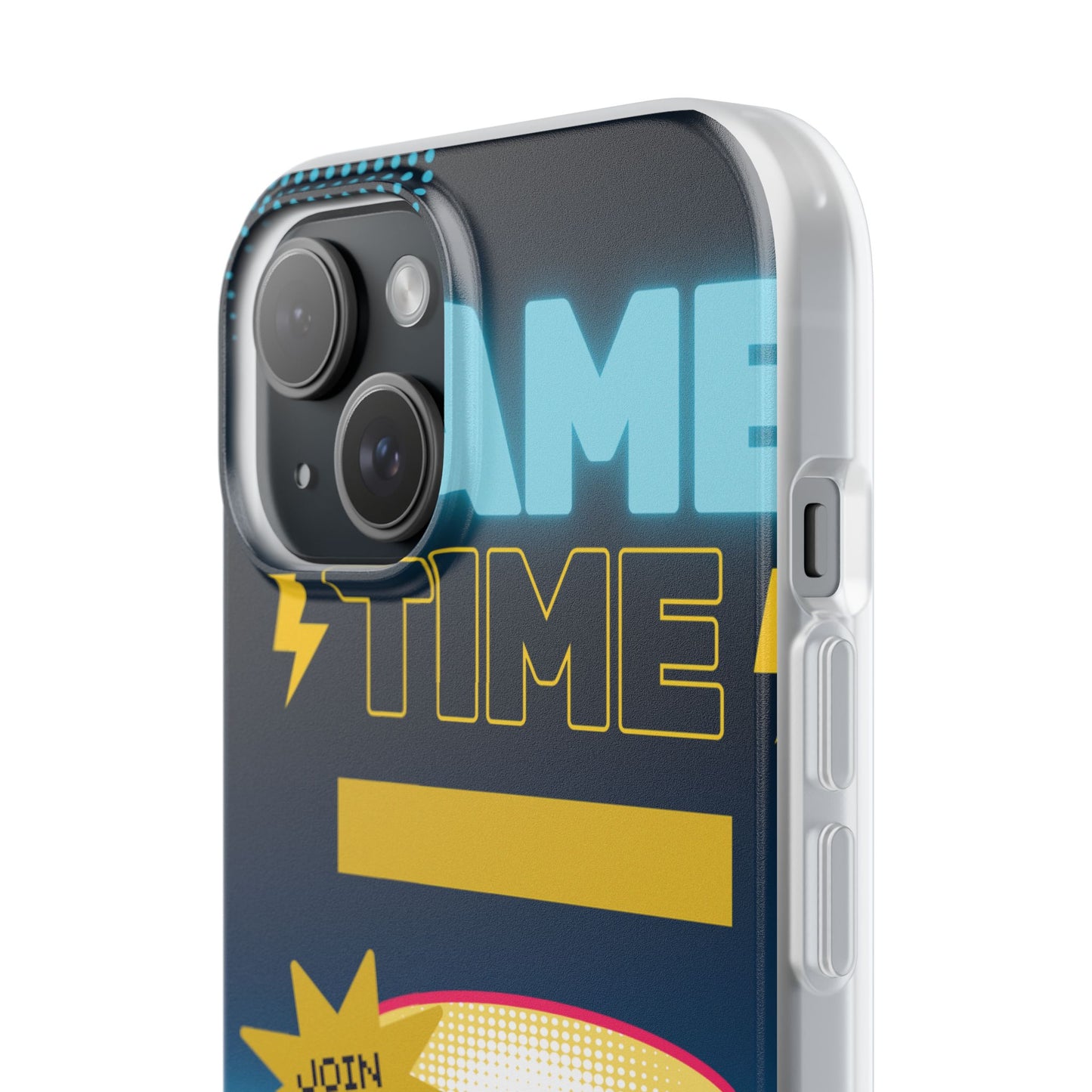 Retro Arcade Game Time Phone Case — 'Game Time' Flexi Phone Cover