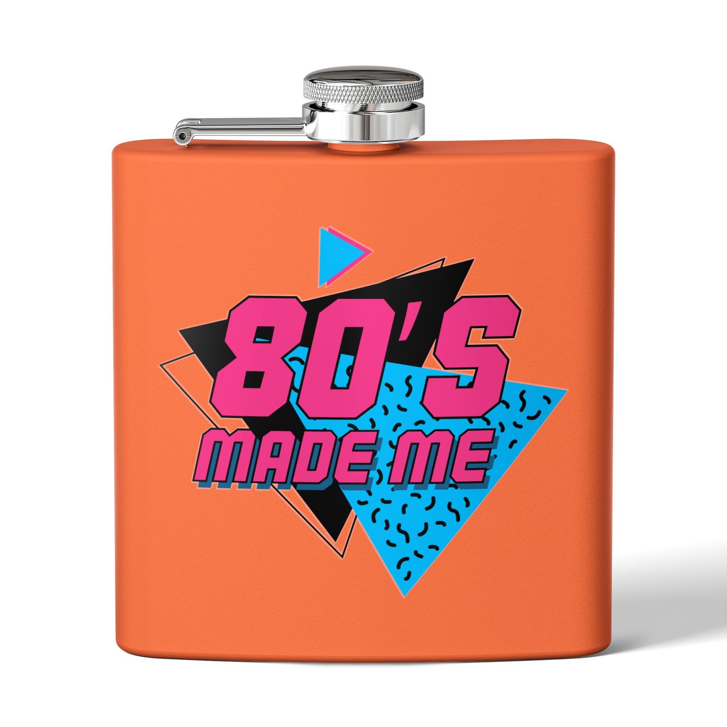 Retro 80's Flask - 6oz Stainless Steel Drinkware