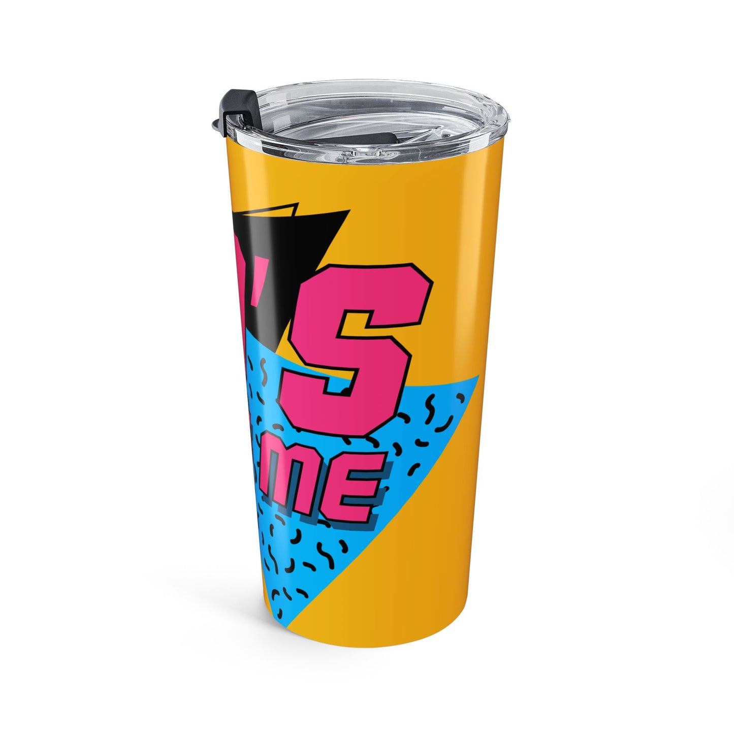 Retro 80s Style Tumbler 20oz - Fun and Colorful Travel Mug