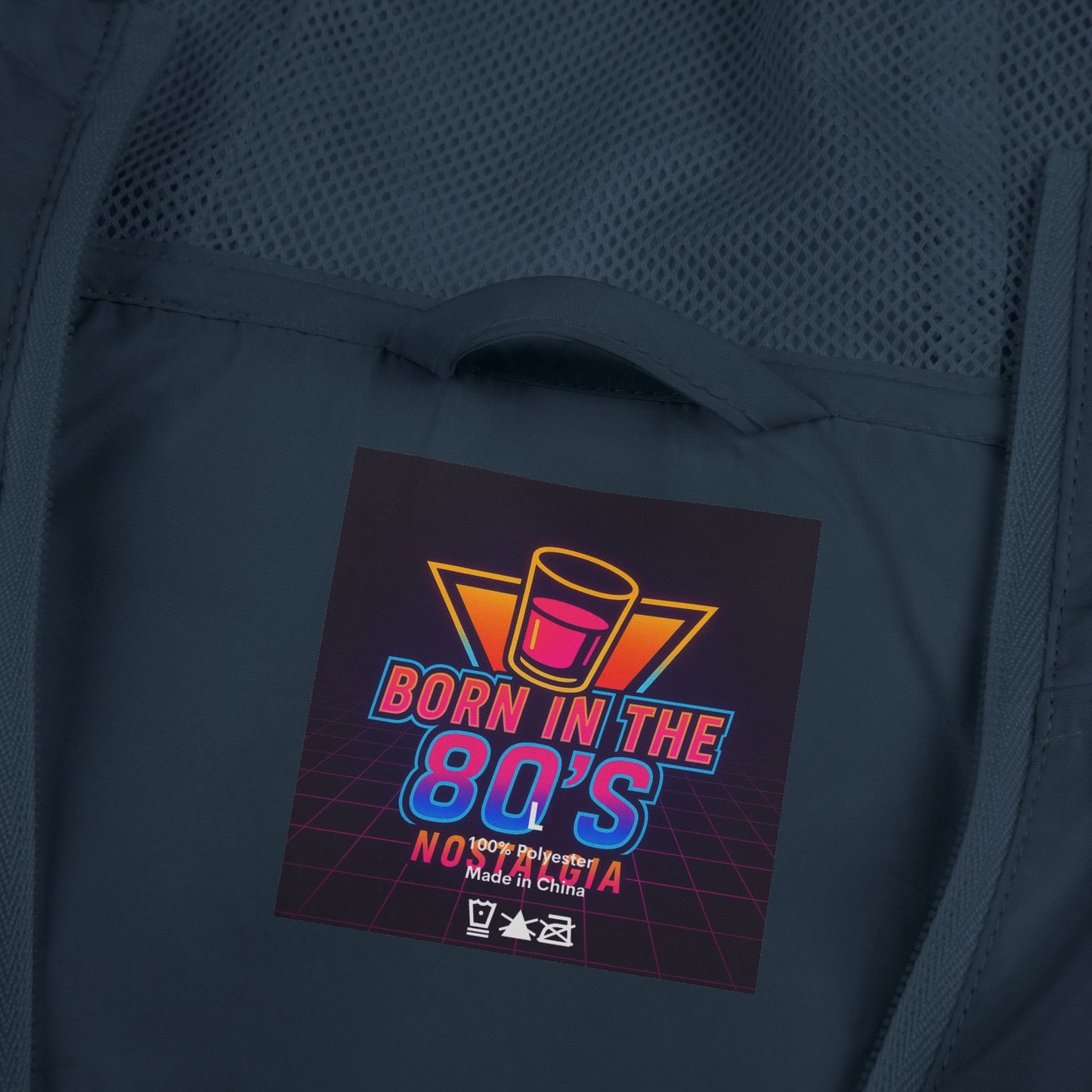 Windbreaker Jacket — 'Be Cool Stay Calm' Retro 90s Graphic