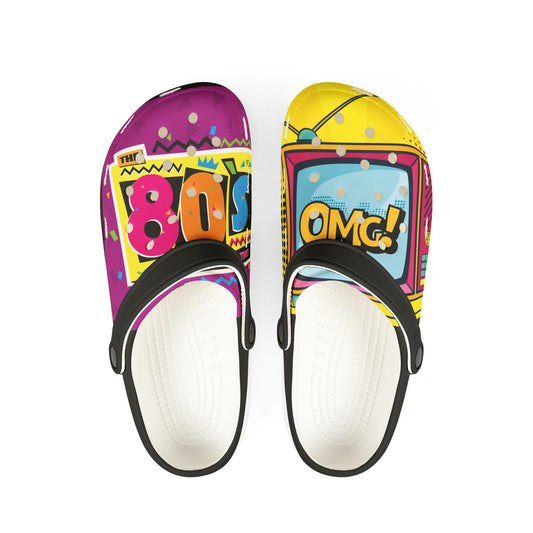 Retro 80s Pattern EVA Foam Shoes