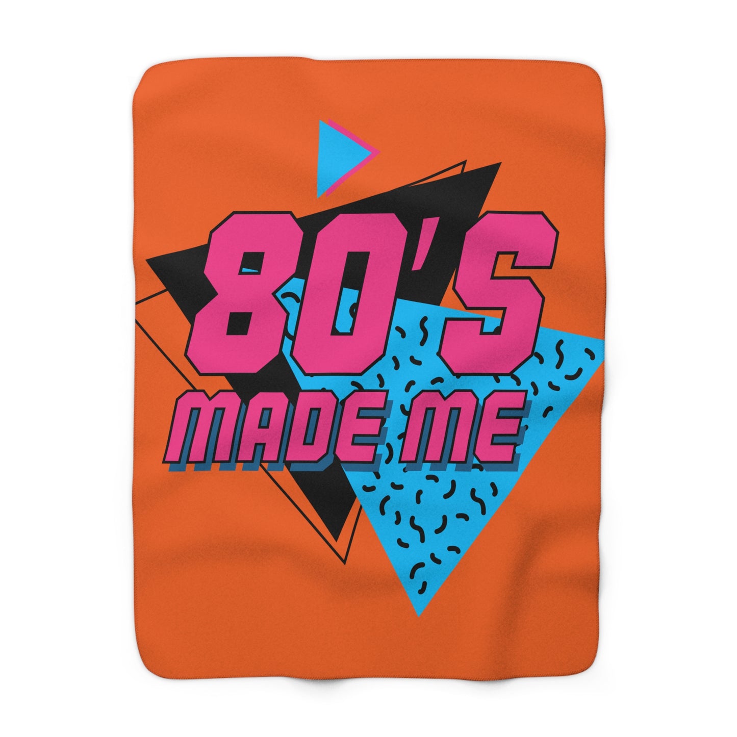 80's Made Me Sherpa Blanket — Retro 80s Vintage Throw for Nostalgia Gifts