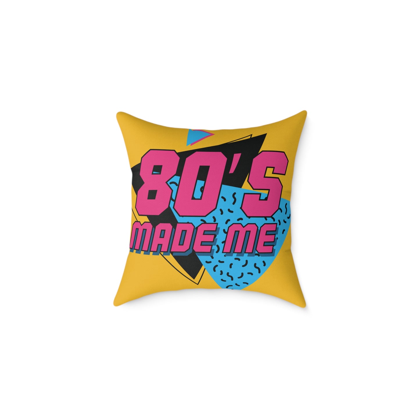 80's Retro Square Pillow - Made Me Design for Nostalgic Home Decor