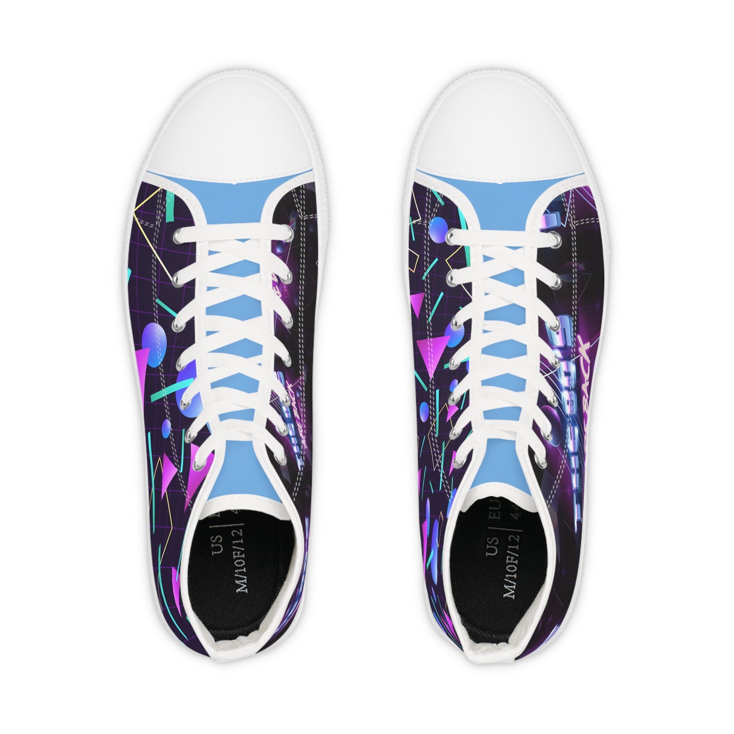 Retro Vibe High Top Sneakers - "The Boys Are Back" Design