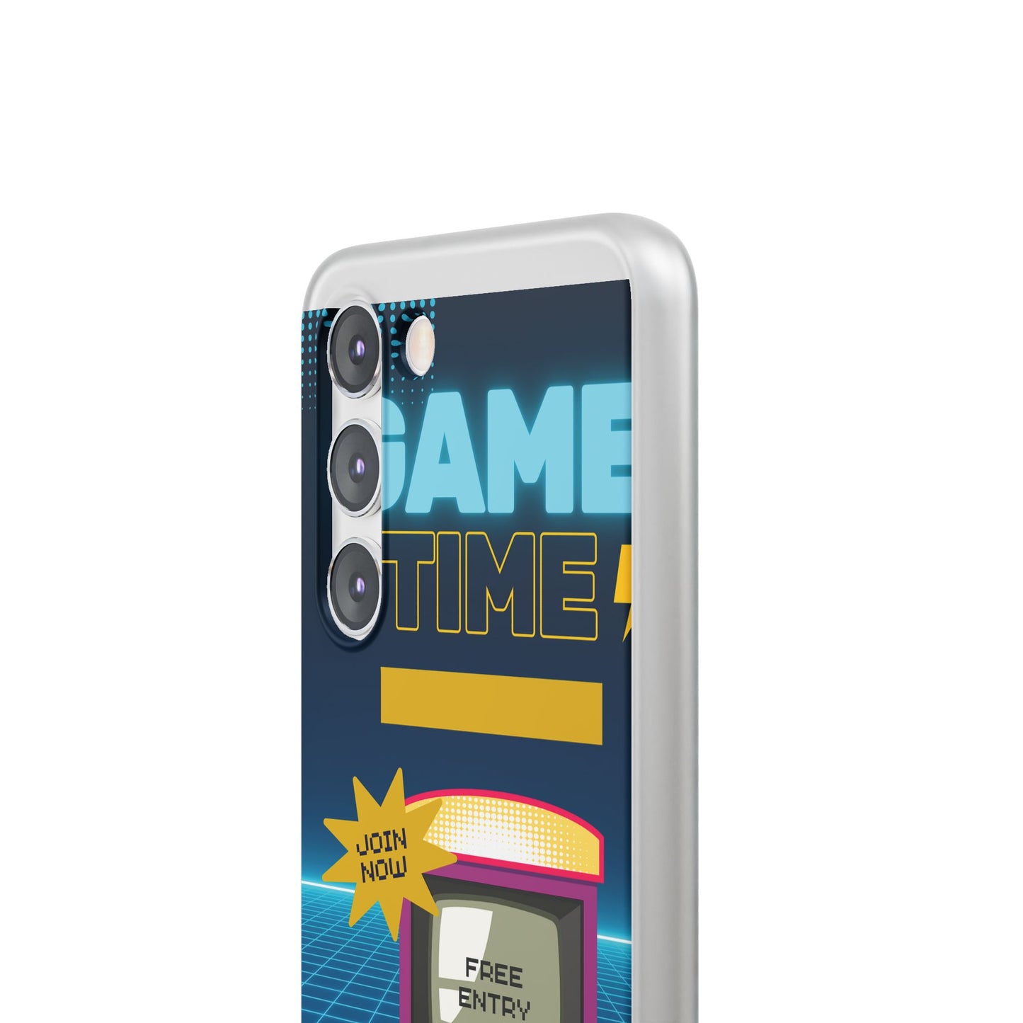 Retro Arcade Game Time Phone Case — 'Game Time' Flexi Phone Cover