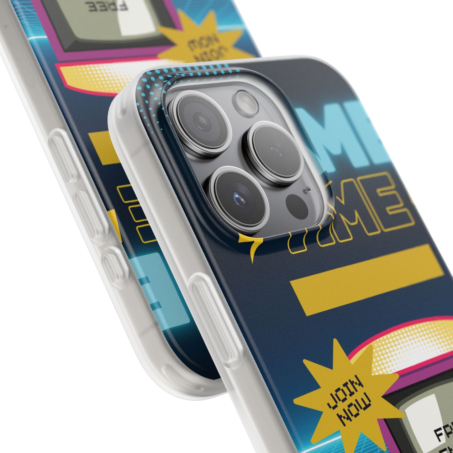 Retro Arcade Game Time Phone Case — 'Game Time' Flexi Phone Cover