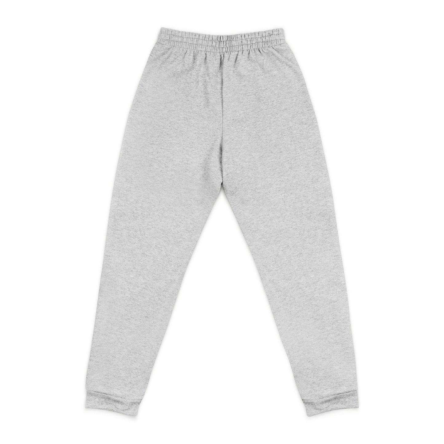 Embroidered Grey Joggers with Colorful Patch — Casual Streetwear Lounge Pants
