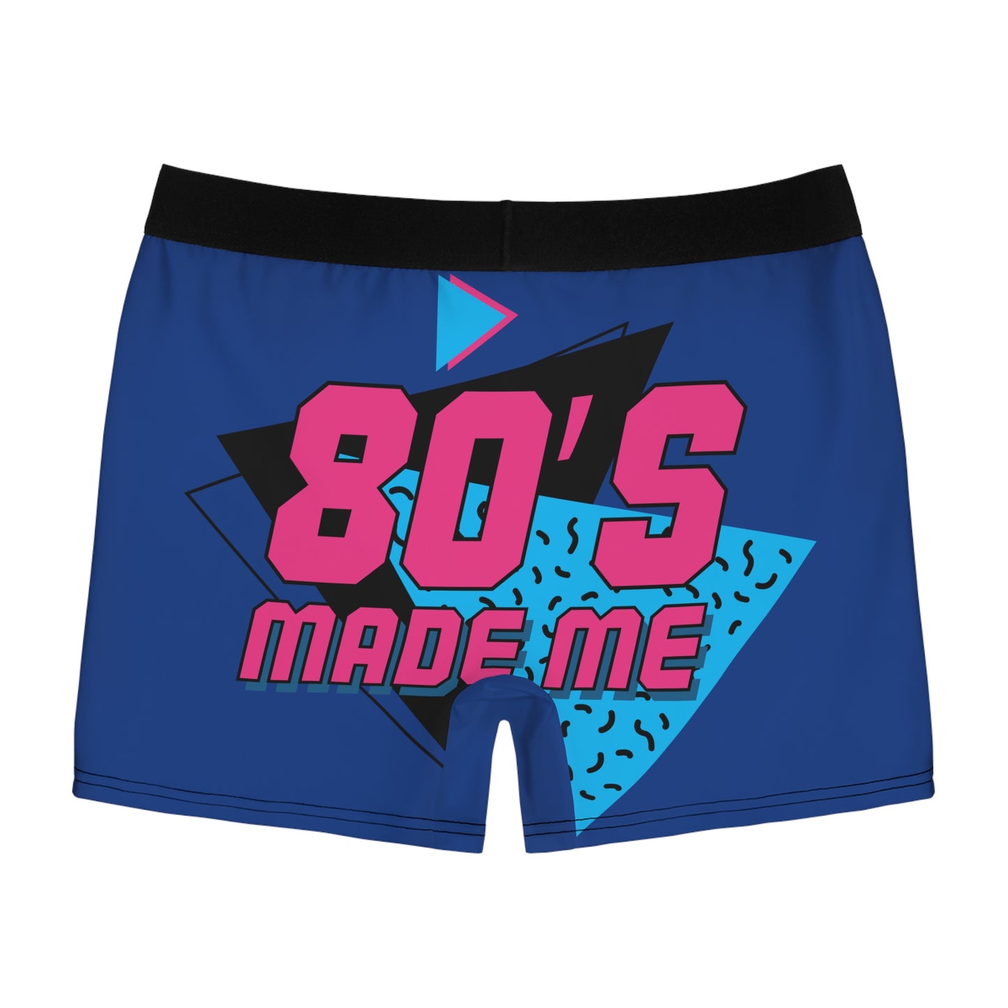 Retro 80s Men's Boxer Briefs - Bold AOP Design for Comfort