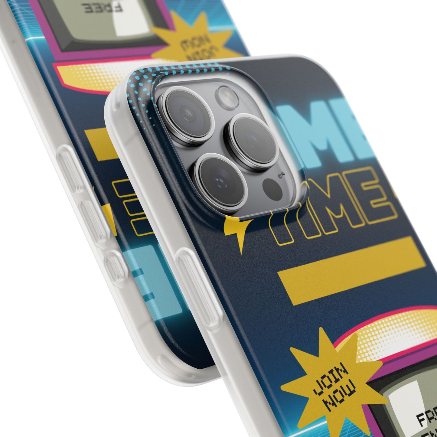 Retro Arcade Game Time Phone Case — 'Game Time' Flexi Phone Cover