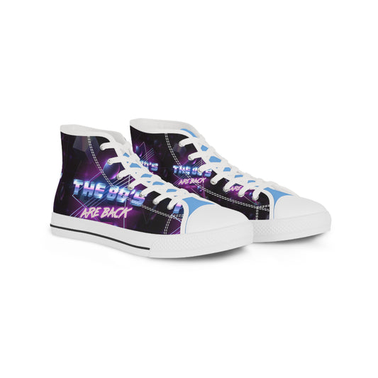 Retro Vibe High Top Sneakers - "The Boys Are Back" Design
