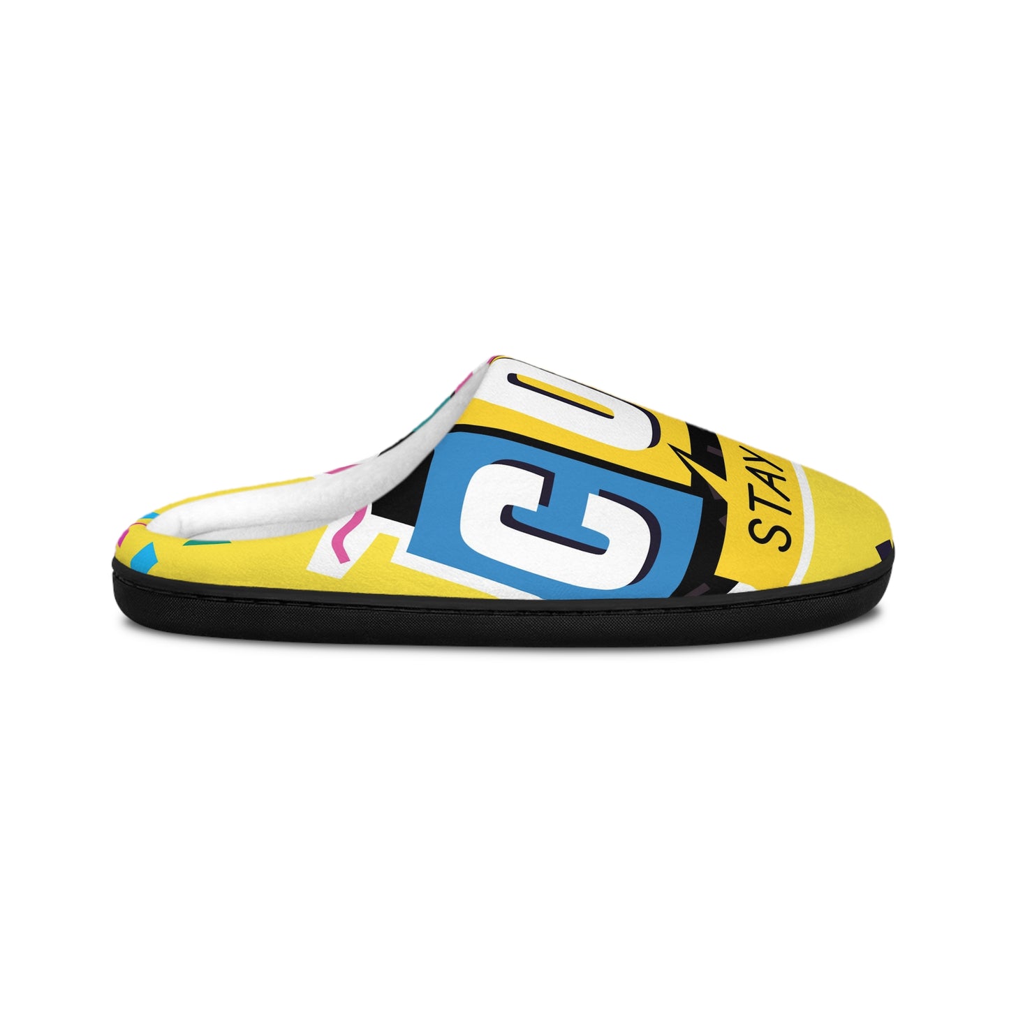 Retro 90s Men’s Indoor Slippers - Stay Cool Design